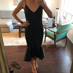 Black Silk Evening Gown by Paper Crown